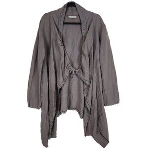 bryn Walker Gray Open Front Cardigan